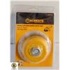 Image 1 : NEW BRUSH WIRE CUP BRUSH WITH NUT 4" CRIMPED