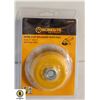 Image 1 : NEW BRUSH WIRE CUP BRUSH WITH NUT 4" CRIMPED
