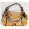 Image 1 : TWO TONE BROWN LEATHER SHAGWEAR OVER THE SHOULDER