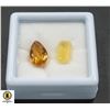 Image 1 : #167-NATURAL YELLOW  CITRINE 4.44CT ,OPAL 1.99CT