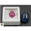 Image 1 : #69-NATURAL RUBY 8.05CT & SAPPHIRE 32.08CT GEMSTON