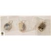 Image 1 : 3 DENDRITIC OPAL 925 SILVER PLATED