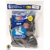 Image 1 : CREW SOCKS BLACK,SIZE 12-16,6 PACK,FRUIT OF THE