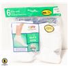 Image 1 : ANKLE WHITE SOCKS,SIZE 12-16,6-PACK,FRUIT OF THE
