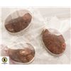 Image 1 : 3 NATURAL STONE PENDANTS 925 SILVER PLATED
