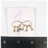 Image 1 : NEW RAIN CLOUD RHINESTONE EARRINGS