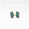 NEW GOLD PLATED BUTTERFLY THEMED EARRINGS