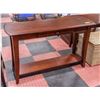 Image 1 : SOLID DARK WOOD MULTI-PURPOSE TABLE/