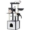 Image 1 : NEW PAWZ ROAD CAT TREE WITH WOOD CAT LITTER BOX