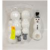 Image 1 : BUNDLE OF 5 NEW SILICONE SNOWMAN PIPES WITH GLASS