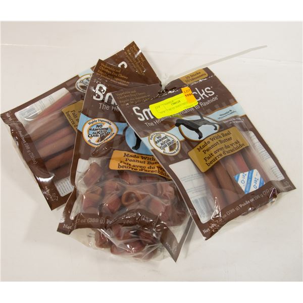NEW - 3 PK OF DOGS TREATS