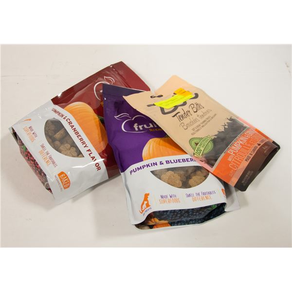 NEW - 3 PK OF DOGS TREATS