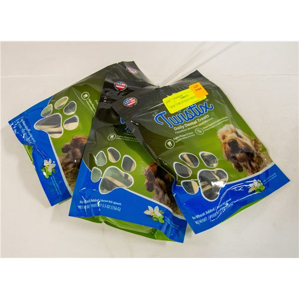 NEW - 3 PK OF DOGS TREATS