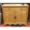 Image 1 : ESTATE WOODEN 2 DR/ 1 DRAWER SIDEBOARD; 37" TALL X