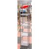 Image 1 : 5 TIER ALUMINUM BATHROOM STAND; 61"TALL X 11" WIDE