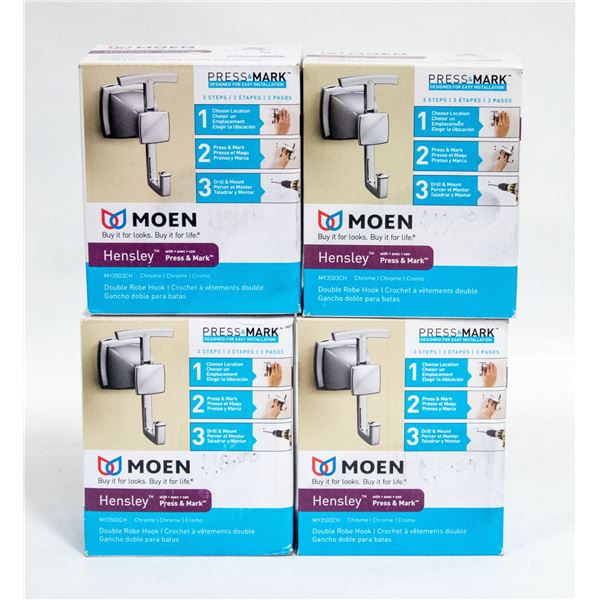NEW (4) MOEN HENSLEY CHROME