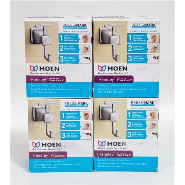 NEW (4) MOEN HENSLEY CHROME
