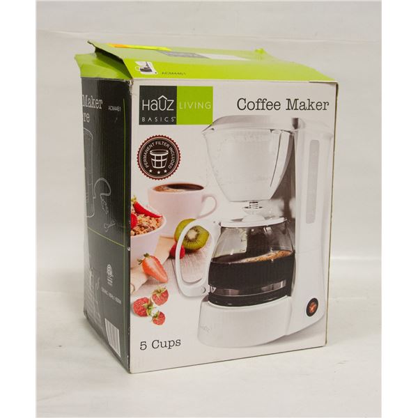 COFFEE MAKER - MAKES 5 CUPS