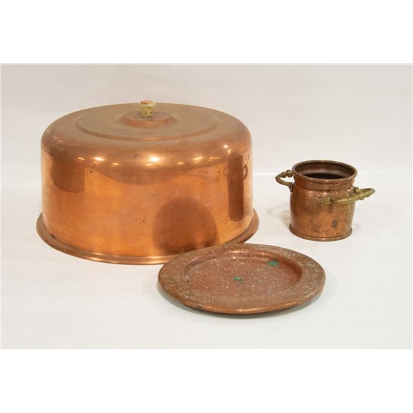 3PC'S OF COPPER DECOR