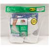 Image 1 : ANKLE SOCKS WHITE,SIZE 12-16,6-PACK,FRUIT OF THE