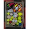 Image 1 : CLEAR TOTE FULL OF VARIOUS BALLS INCL. 11