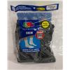 Image 1 : CREW SOCKS BLACK,SIZE 12-16,6-PACK,FRUIT OF THE