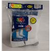 Image 1 : WHITE CREW SOCKS,SIZE 12-16,6-PACK,FRUIT OF THE