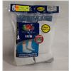 Image 1 : WHITE CREW SOCKS,SIZE 12-16,6-PACK,FRUIT OF THE
