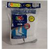 Image 1 : WHITE CREW SOCKS,SIZE 12-16,6-PACK,FRUIT OF THE