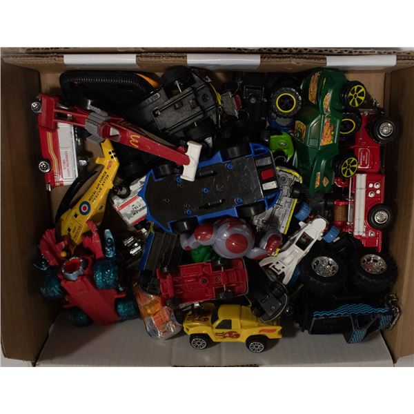 BOX OF TOY CARS ETC