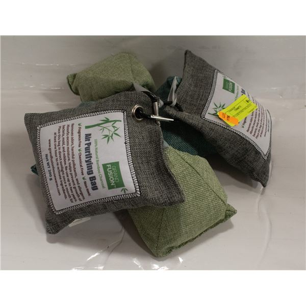LOT OF 6 AIR PURIFYING BAGS