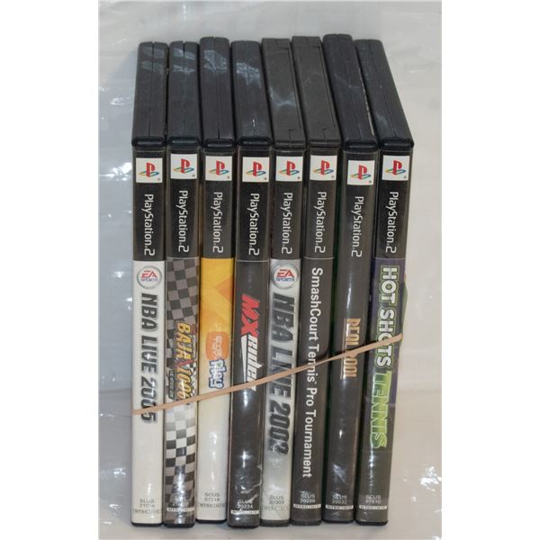 8 PLAYSTATION 2 GAMES