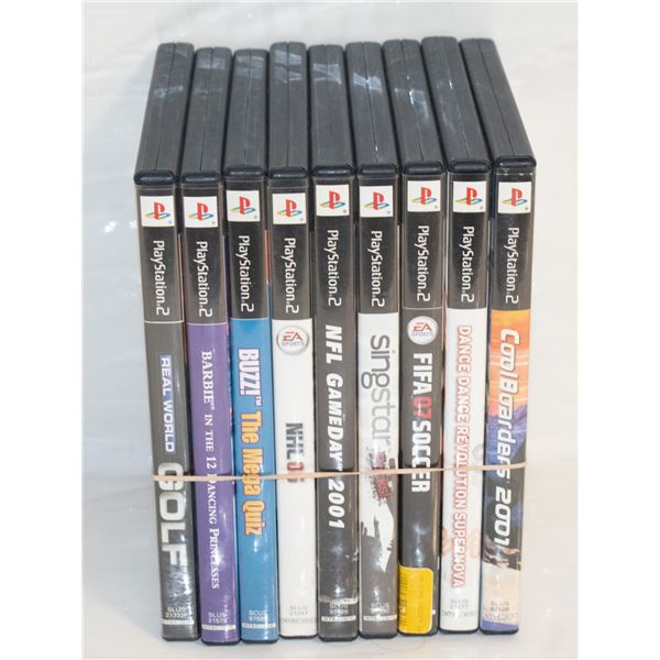 9 PLAYSTATION 2 GAMES