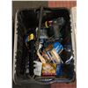 Image 1 : TOTE OF VARIOUS ESTATE TOOLS AND ACCESSORIES