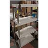 Image 1 : 4 TIER SHELVING UNIT - HAS SOME CRACKS