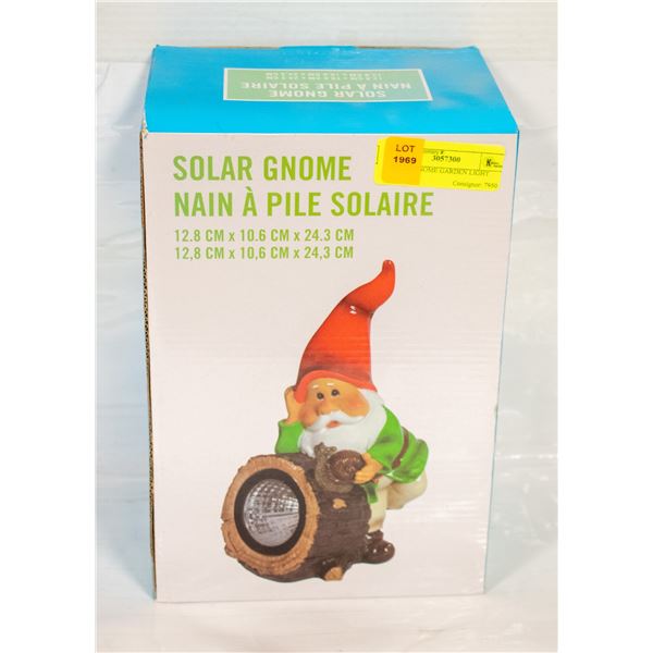 SOLAR GNOME GARDEN LIGHT