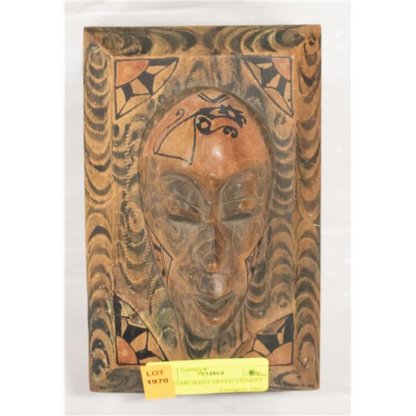 HAND CARVED TRINKET BOX