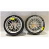 Image 1 : 2 LUND'S TIRE/WHEEL CLOCKS APPROX 16" DIAMETER