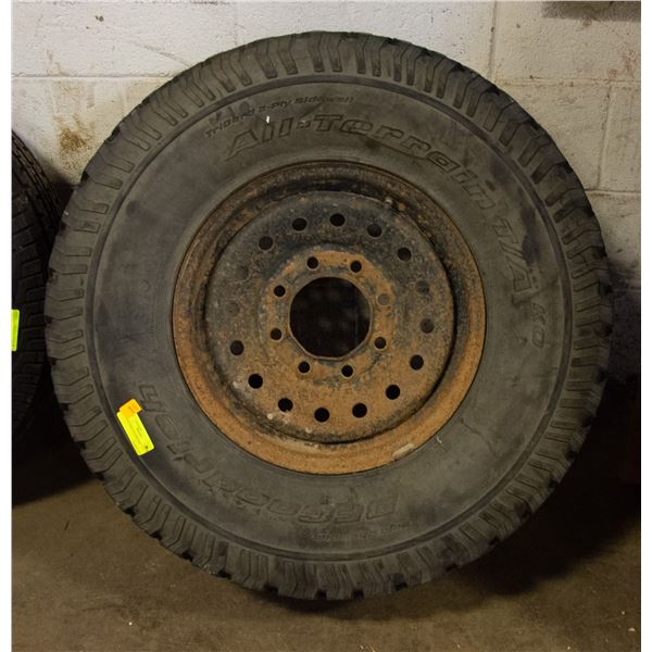 SPARE TIRE AND RIM SIZE