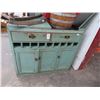 Image 1 : Fliptop Teal Distressed Wood 2 Over 3 Cabinet