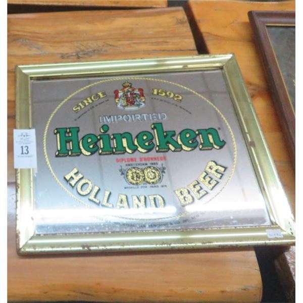 Heineken Beer, Advertising Mirror - No Shipping