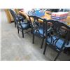 Image 2 : 21-Upcycled Denim Felt Padded Dining Chairs - 21 X $