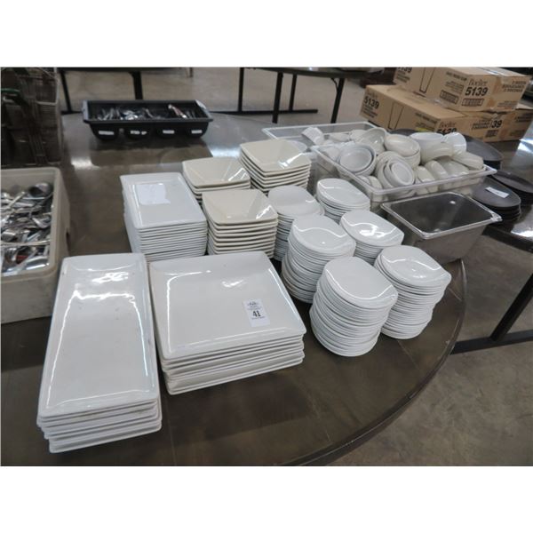 Lot of Sterilite Bone White China and Ramikens