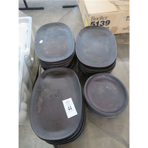 Lot of Cast Iron Fajita Plates