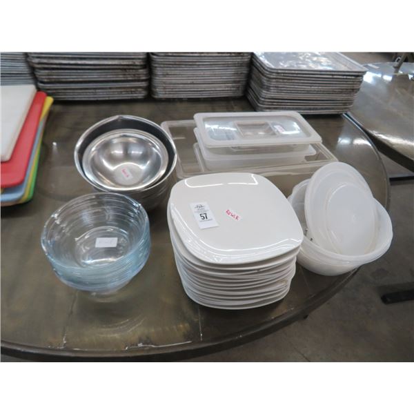 Plates S/S Bowls and Insert Cambros