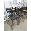 Image 1 : 20-Black Painted Wood Metal Based Bar Stools - 20 X $