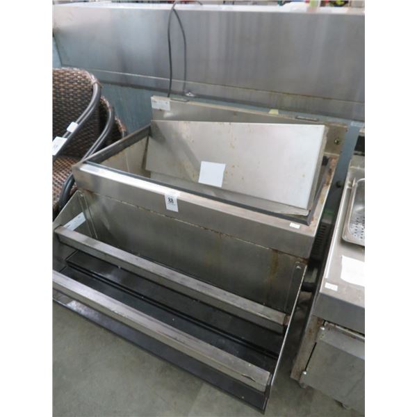 Glasstender 84 Lb. Under Bar Ice Bin w/Double Speed Rail