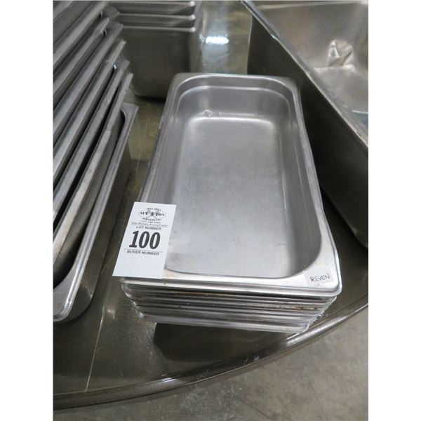 10-S/S Third Size by 2" Insert Pans - 10 X $