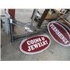 Image 1 : Asst. Advertising Metal Sign (5) and Wall Brackets