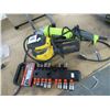 Image 1 : Ryobi Grinder, Dewalt Sander Socket Set (Incomplete)